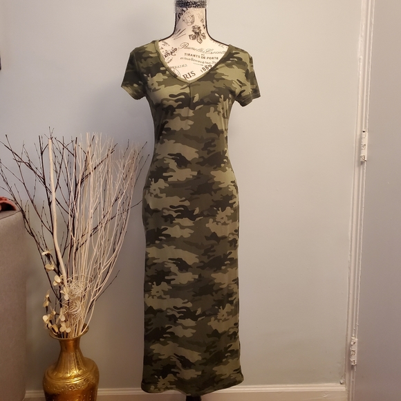 Unknown Dresses & Skirts - Camouflage Maxi Dress